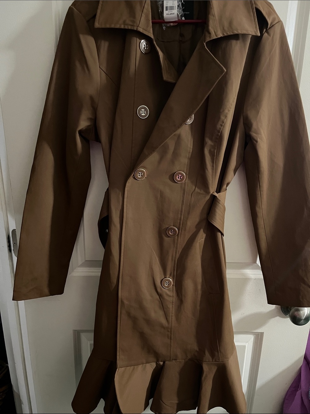 New York & Company Brown Double-Breasted Trench Coat
C1 - Picture 7 of 7
